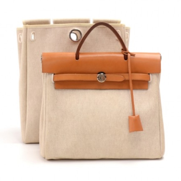 hermes canvas backpack